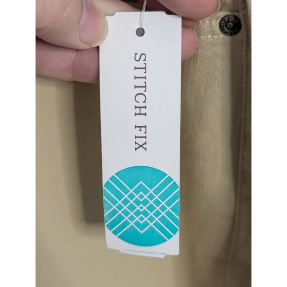 NYDJ Marilyn Crop Cuff Pant Beige 24W Straight Fit Lift Tuck Cool Embrace Denim - Picture 6 of 16